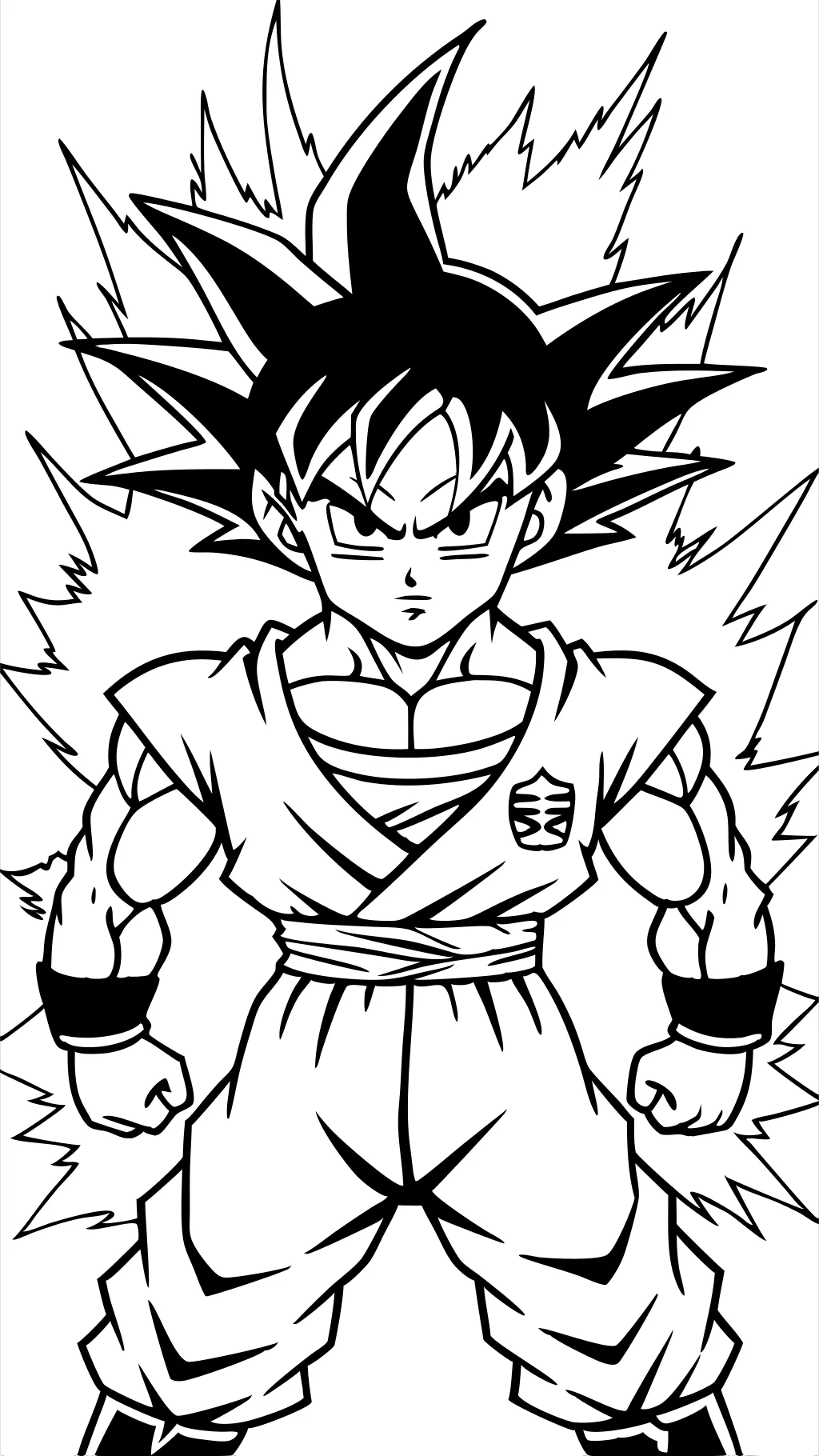 coloriages dragon ball z goku